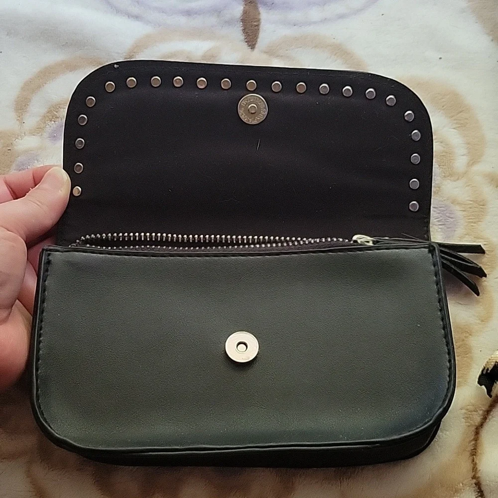 Bebe Black Studded Purse for belt - Picture 3 of 5